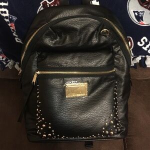 Juicy Couture Black Backpack with Gold Accents